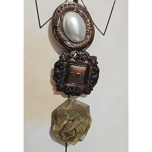 Vintage Button Covers Made in USA Nony New York Ornate Gold Tone Set of 5 - Picture 8 of 12